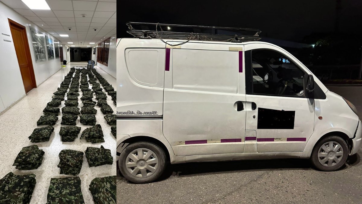 Incautaron una camioneta cargada con uniformes de las disidencias de las Farc en Kennedy