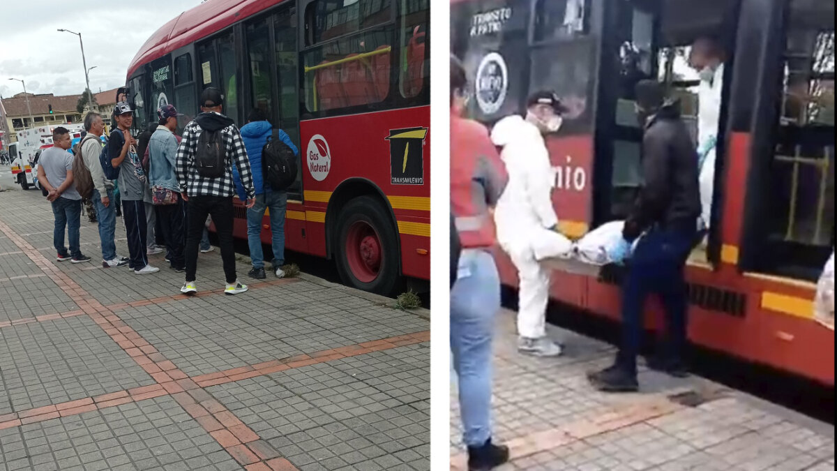 ÚLTIMA HORA: Una mujer falleció al interior de un bus de TransMilenio 8 ÚLTIMA HORA: Una mujer falleció al interior de un bus de TransMilenio El hombre habría sufrido una muerte natural al interior del articulado.