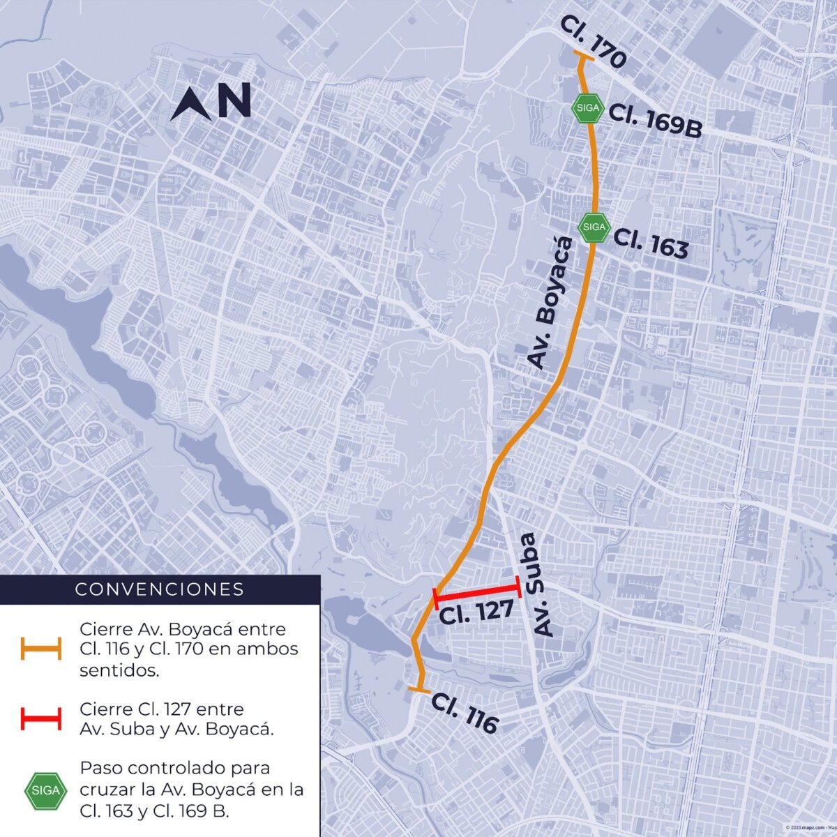 Pille los cierres viales para los ensayos del desfile del 20 de julio