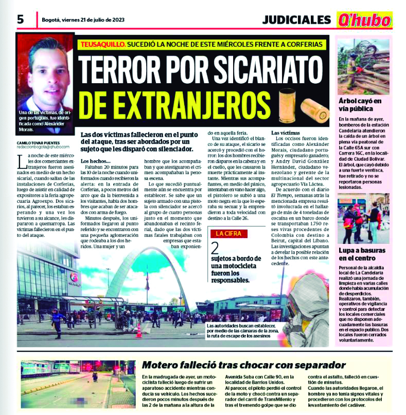 ¿La inseguridad le esta ganando el pulso a Bogotá? 4 ¿La inseguridad le esta ganando el pulso a Bogotá? La percepción de inseguridad en Bogotá crece a diario entre las millones de personas que habitan la capital, y que a diario sienten que enfrentarse a su cotidianidad puede resultar peligroso, pues los índices de criminalidad aumentan a la par con la paranoia generalizada que se respira en la mayoría de las 20 localidades de la ciudad.