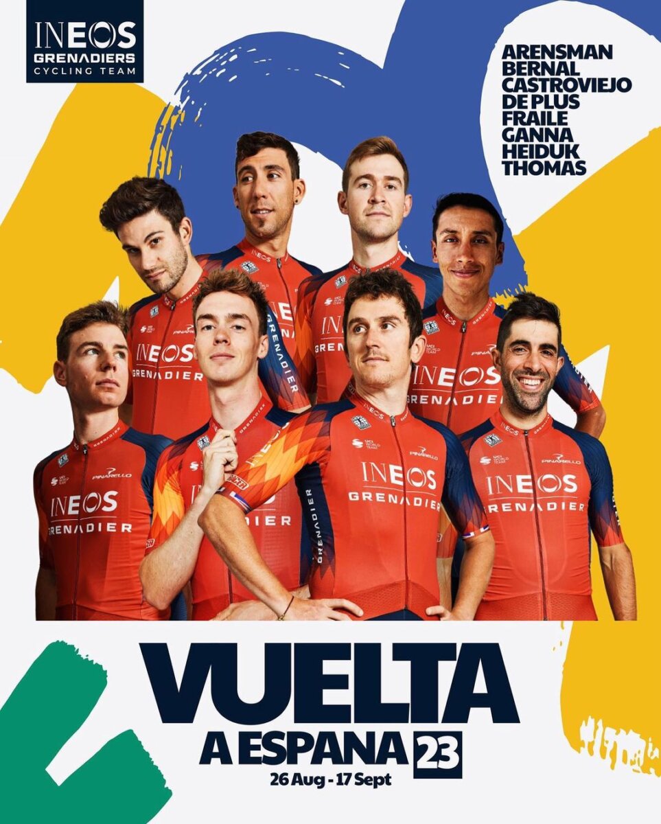 El colombiano Egan Bernal estará en la Vuelta a España 1 El colombiano Egan Bernal estará en la Vuelta a España El británico Geraint Thomas será el líder del Ineos Grenadiers en la Vuelta a España, que comenzará en Barcelona el próximo sábado 26, y contará con el colombiano Egan Bernal y los españoles Jonathan Castroviejo y Omar Fraile como escuderos.
