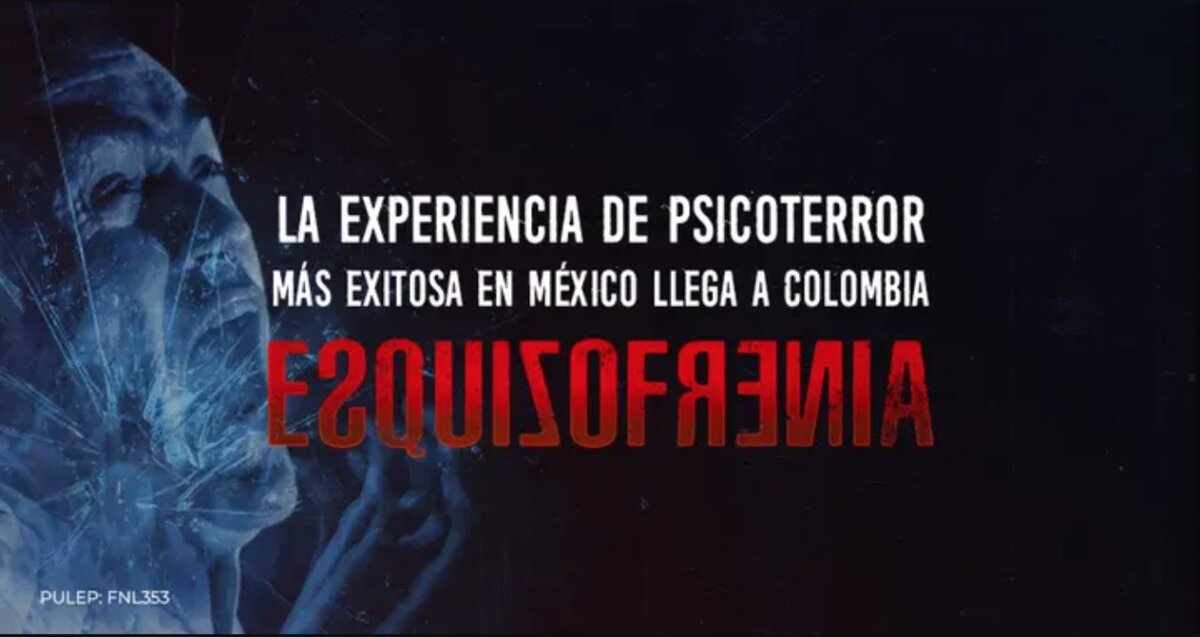 Esquizofrenia: volvió a Colombia con una nueva experiencia terrorífica El teatro libre recibió por segunda vez a Esquizofrenia, la experiencia que le colocará los pelos de punta.