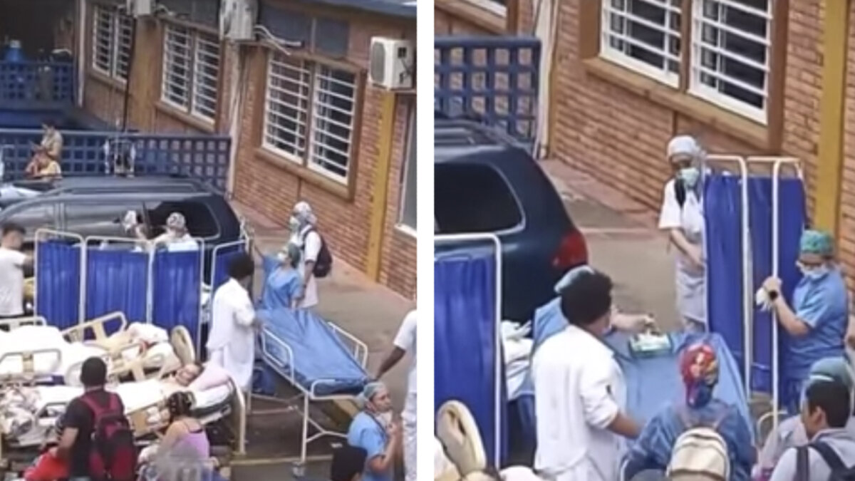 Mujer dio a luz en medio de los sismos que sacudieron hoy Colombia En medio de la evacuación que se realizó en uno de los hospitales de Villavicencio, Meta, una mujer que dio a luz a las afueras del centro médico debido a los sismos que sacudieron gran parte de Colombia. Los galenos demostraron su compromiso y entrega a su labor en medio del parto.