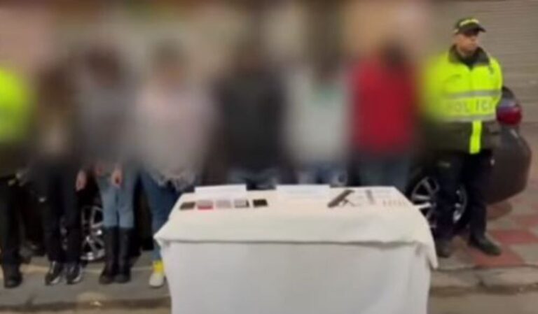 Persecución de la Policía dejó 6 bandidos capturados en el Restrepo