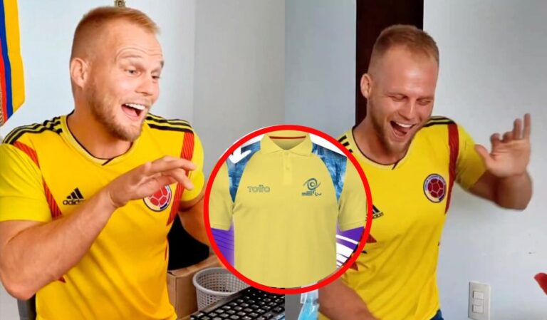 Comité Paralímpico Colombiano quiere que el youtuber alemán Dominc Wolf luzca su camiseta