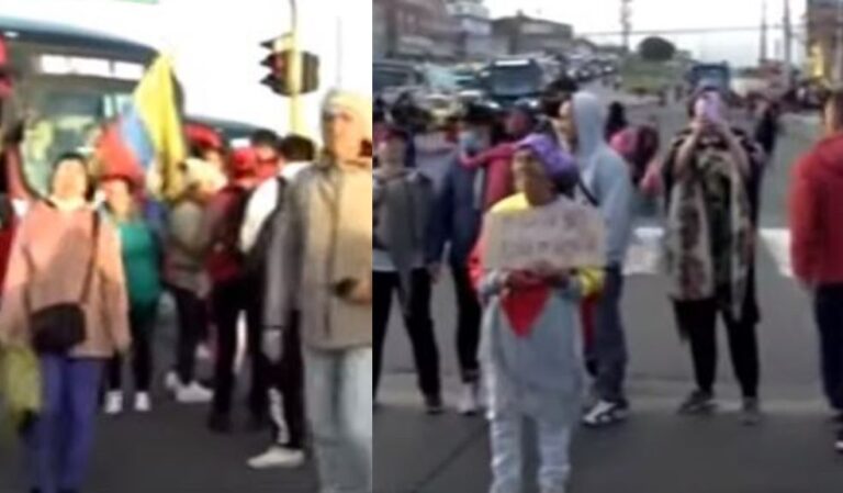 Caos en la movilidad por manifestaciones en Patio Bonito
