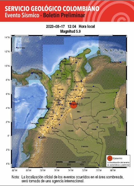 ¿Lo sintió? Dos fuertes sismos sacudieron el centro del país 1 ¿Lo sintió? Dos fuertes sismos sacudieron el centro del país