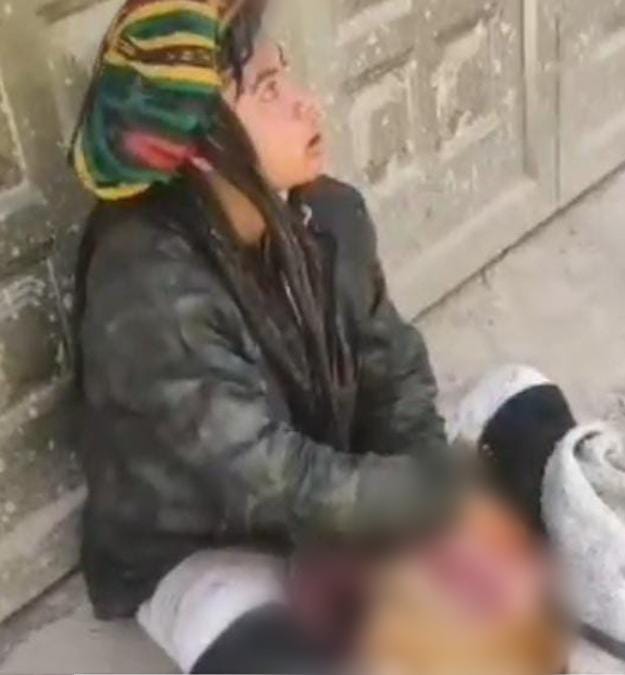 ¡Aterrador! Mujer se comió un perro muerto en plena calle de Bogotá 1 ¡Aterrador! Mujer se comió un perro muerto en plena calle de Bogotá En video quedó registrado el macabro momento en el que una mujer se está comiendo un perro en plena calle de Bogotá.