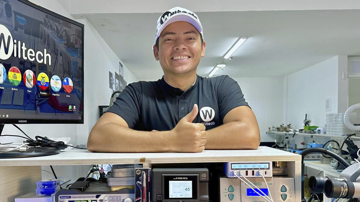 Wiltech defiende su “derecho a reparar” celulares El taller de reparaciones Wiltech, que se hizo famoso por subir videos en los que repara equipos que aparentemente “no tienen solución”, está a punto de embarcarse en un lío jurídico contra Apple Inc., y todo porque dedica su vida a reparar los celulares de la marca, lo que les afecta su millonario negocio.