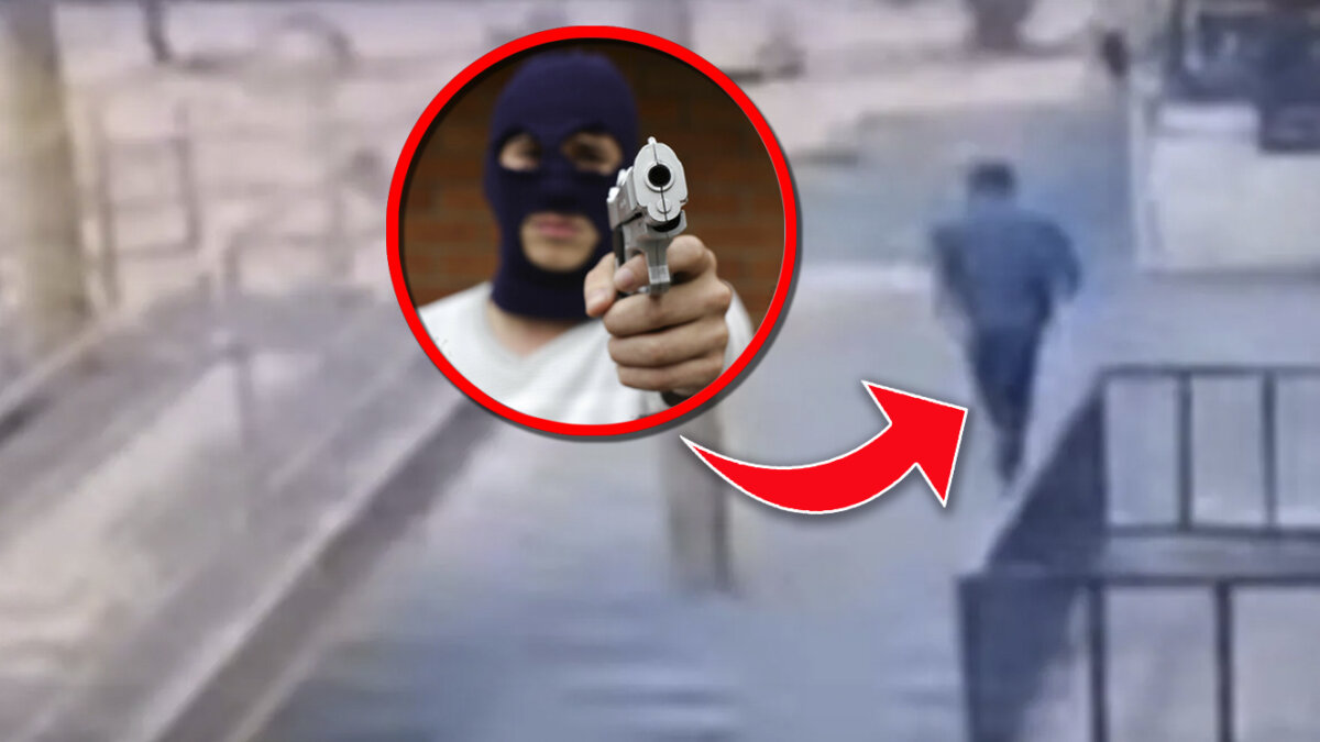 Por error un ladrón se disparó en el pie durante un atraco y le tocó huir cojeando 2 Por error un ladrón se disparó en el pie durante un atraco y le tocó huir cojeando El hecho ocurrió en la concurrida avenida Madero, justo en frente del Hospital Universitario de Monterrey, México. El sujeto ingresó a la clínica y exigió con violencia a los empleados que le entregaran el dinero recaudado durante el día.