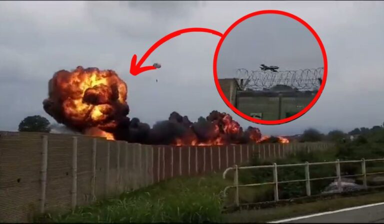 EN VIDEO: Avión de la Fuerza Aérea de Italia sufrió impactante accidente