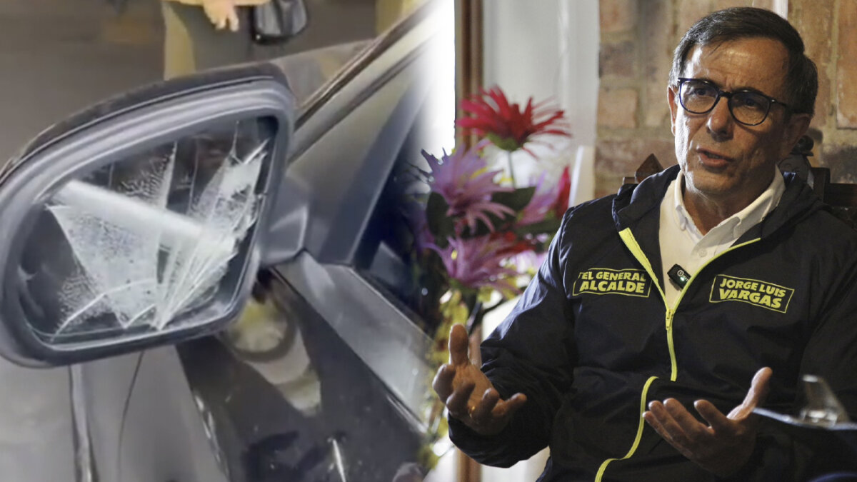 Vandalizaron 5 carros de la campaña a la alcaldía del general Jorge Luis Vargas A través de un video publicado en sus redes sociales, el candidato a la Alcaldía de Bogotá, el general (r) Jorge Luis Vargas, denunció que cinco vehículos pertenecientes a líderes y colaboradores de su campaña electoral fueron vandalizados durante un evento que se realizaba en un hotel al norte de la capital.