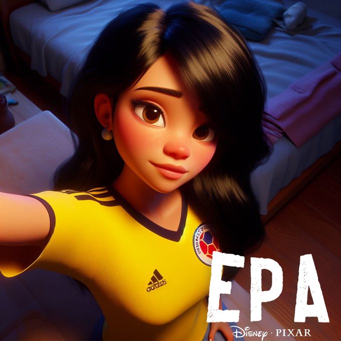 La IA recreó nuestras 'colombianadas' al estilo Disney 2 La IA recreó nuestras 'colombianadas' al estilo Disney En las redes sociales se han hecho virales unas imágenes sobre afiches de películas al estilo de las Disney hechas en los estudios de Pixar, sobre hechos que se han hecho virales en Colombia, algunas de estas 'colombianadas' se han convertido en memes y han marcado la cultura popular de nuestro país.