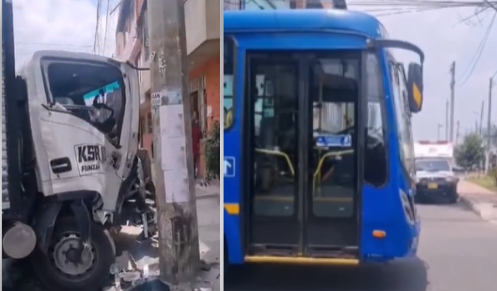 ¡Atención! Se registra aparatoso accidente entre bus del Sitp y un furgón en Bosa Sobre la 1:30 de la tarde de este jueves, se registró un aparatoso accidente de tránsito que involucra un bus del Sitp y un furgón que se movilizaban por el sector de Los Naranjos, en la localidad de Bosa, a la altura de la carrera 80 sur con calle 69.