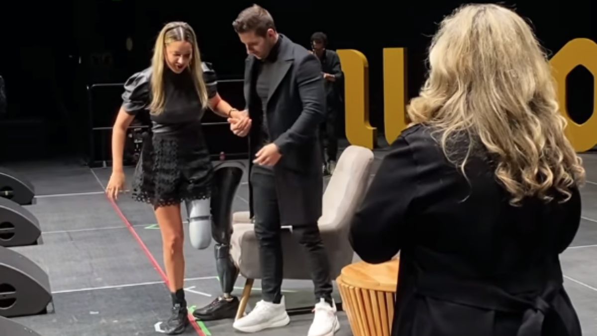 "Los milagros existen": Daniela Álvarez después de volver a saltar en una sola pierna La modelo Daniela Álvarez ha tenido que afrontar duras situaciones luego de que una de sus piernas fuera amputada en el año 2020, a causa de una isquemia.
