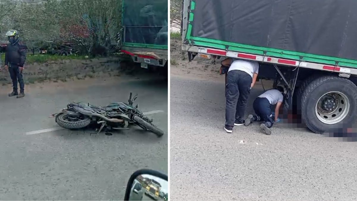Aparatoso accidente deja un motociclista muerto en Fontibón Sobre las 10:30 de la mañana de este viernes, se registró un grave accidente de tránsito en la Av. Centenario (Calle 13) con carrera 134, sentido occidente-oriente, en la localidad de Fontibón, en el que se vio involucrado un motero y camión.