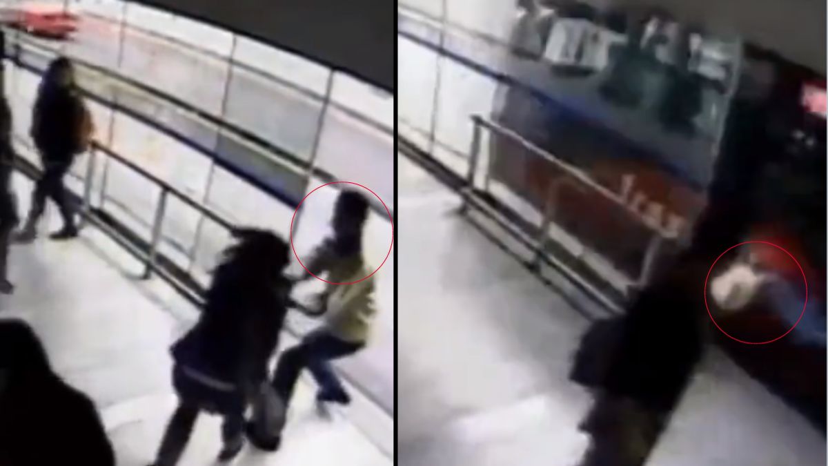 Momento en el que un bus de TransMilenio arrolla a un ladrón Graban el momento en el que un ladrón es arrollado por un bus de TransMilenio, luego de intentar robarle el bolso a una usuaria.