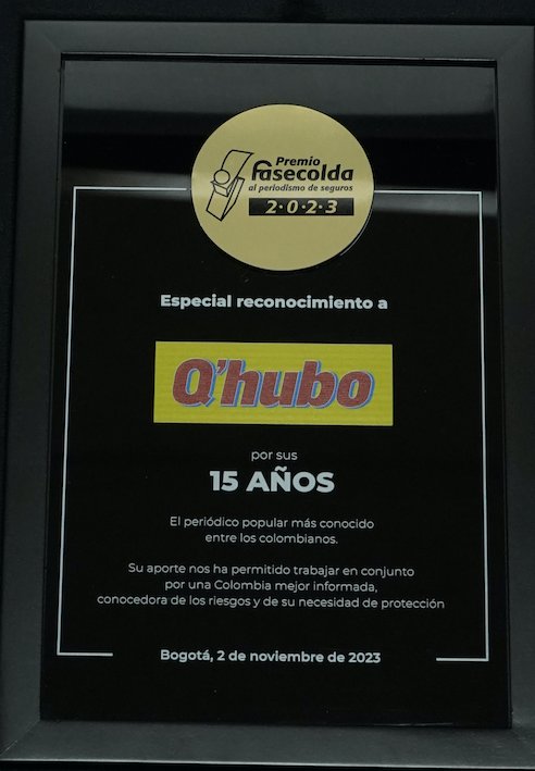 Q'Hubo recibe reconocimiento por sus 15 años 1 Q'Hubo recibe reconocimiento por sus 15 años Q’HUBO sigue celebrando sus 15 años por todo lo alto.
