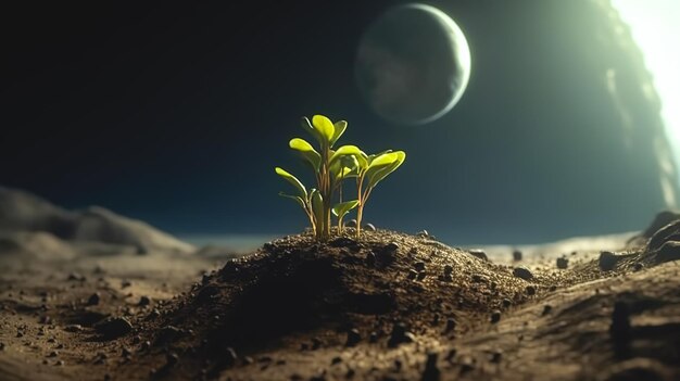 Confirman la posibilidad de cultivar plantas en la Luna 1 Confirman la posibilidad de cultivar plantas en la Luna Es posible cultivar plantas en suelo lunar, según demostró un experimento realizado durante nueve días. Esta es la historia: