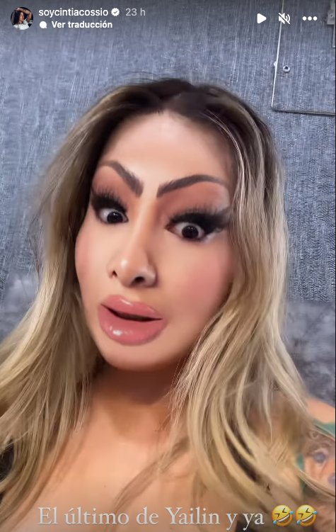 Cintia Cossio desata polémica al imitar a Yailin 1 Cintia Cossio desata polémica al imitar a Yailin A través de historias en su cuenta de Instagram, Cossio compartió videos en los que imitaba las discusiones entre la Yailin y Tekashi.
