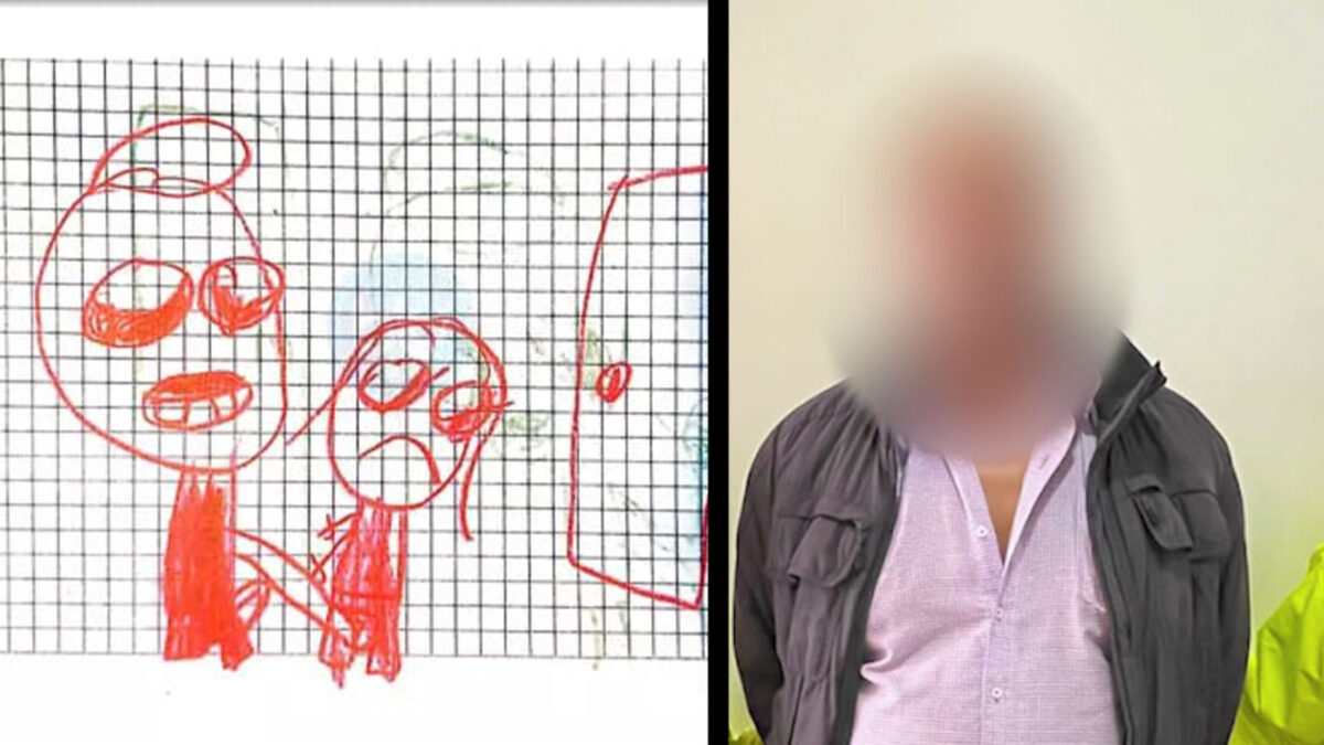 Dibujo de niña reveló que era abusada por su abuelastro en Suba 9 Dibujo de niña reveló que era abusada por su abuelastro en Suba La niña de siete años dibujó en una hoja los vejámenes sexuales a los que era sometida, al parecer, por su abuelastro. El sujeto fue capturado.