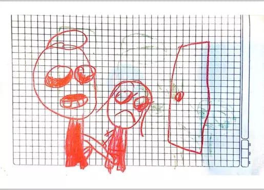 Dibujo de niña reveló que era abusada por su abuelastro en Suba La niña de siete años dibujó en una hoja los vejámenes sexuales a los que era sometida, al parecer, por su abuelastro. El sujeto fue capturado.
