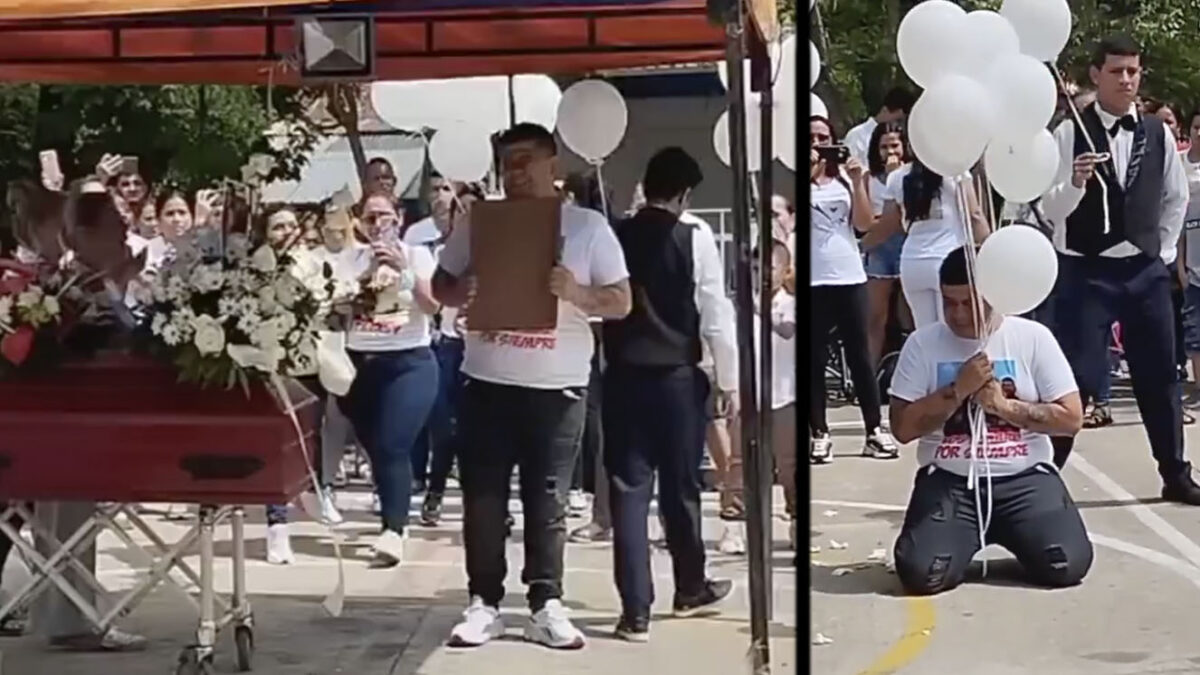 En VIDEO: conmovedor baile de un padre con el retrato de su hija fallecida en incendio de Neiva 2 En VIDEO: conmovedor baile de un padre con el retrato de su hija fallecida en incendio de Neiva Laura Michelle Lizcano Sánchez, una de las menores que falleció en el incendio de una vivienda en Neiva (Huila), estaba próxima a cumplir 15 años. Su padre le hizo un sentido homenaje durante las honras fúnebres.