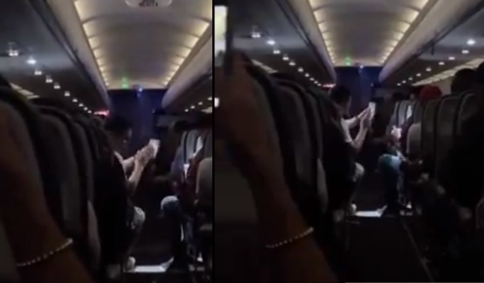 Pasajeros hicieron la Novena en pleno vuelo 3 Pasajeros hicieron la Novena en pleno vuelo En redes sociales se viralizó un video del momento en el que pasajeros rezan la tradicional Novena de Aguinaldos en un avión.