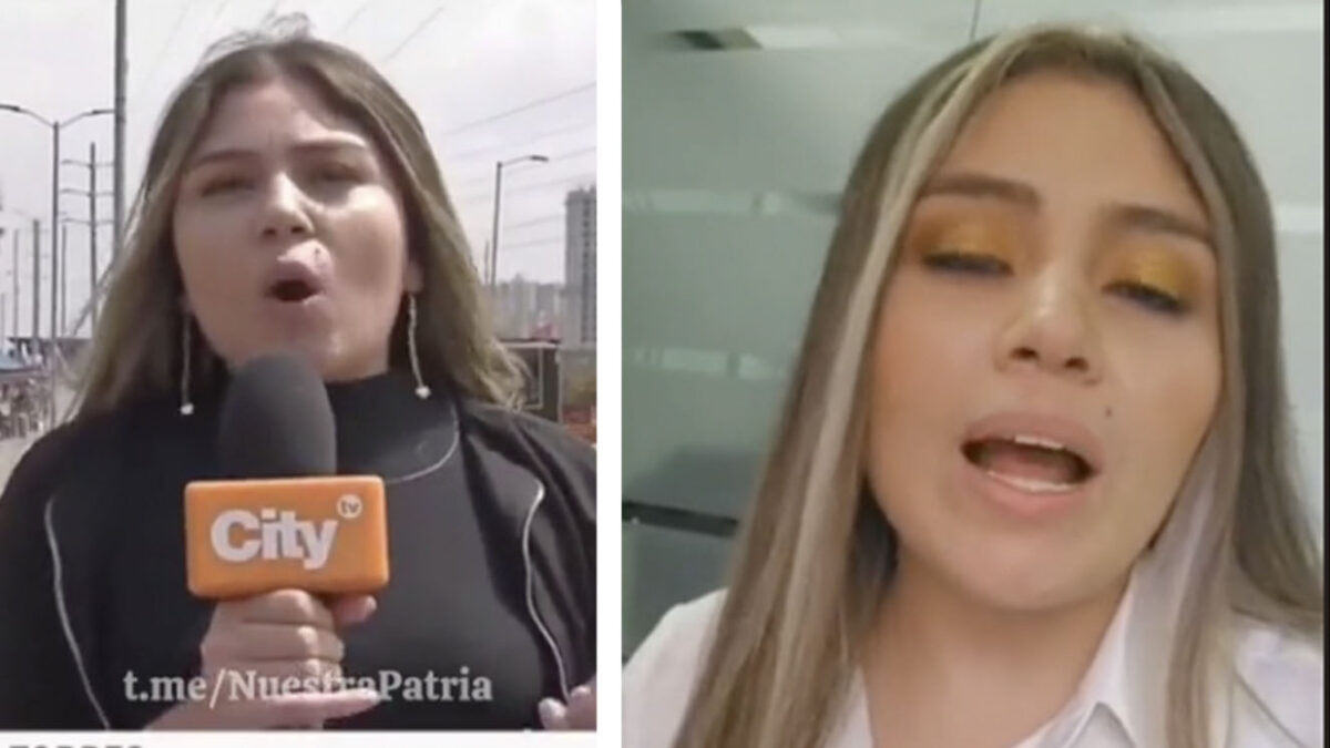 "No es fácil": periodista se defiende de burlas en redes tras embarrarla en plena transmisión 2 "No es fácil": periodista se defiende de burlas en redes tras embarrarla en plena transmisión Durante la trasmisión del noticiero, la periodista se trabó al hablar y se le olvidó lo que debía decir. La frase exacta fue: "Desde intermediarios que actúan como intermediarios que actúan como... ¡Ashhh!”. Para tratar de darle solución, desde el estudio cortaron la transmisión y mandaron la nota que había sido grabada con anterioridad.