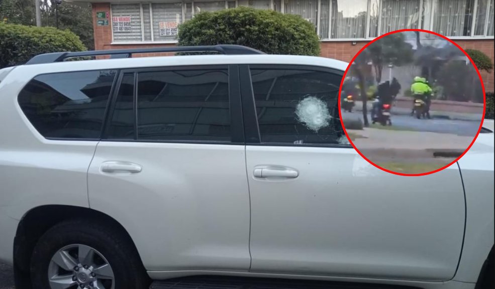 Autoridades buscan a falsos policías que intentaron robar millonaria suma de dinero En la tarde de este lunes, dos sujetos disfrazados de policías intentaron robar a los pasajeros de una camioneta de alta gama y desataron una balacera en el norte de Bogotá. Las autoridades se encuentra investigando los hechos para encontrar a los delincuentes.