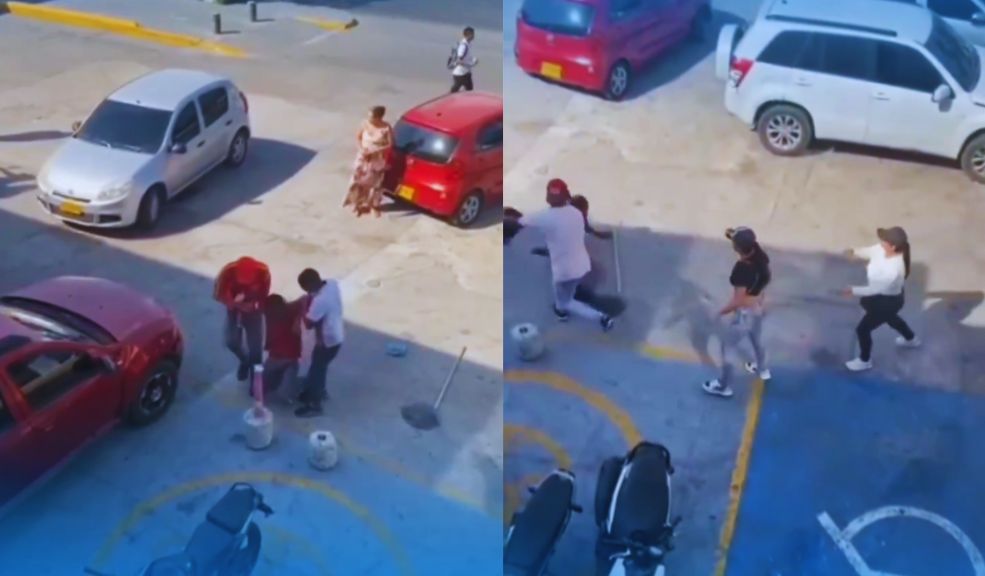 EN VIDEO: Trabajador de gasolinera fue brutalmente golpeado mientras hacía aseo 8 EN VIDEO: Trabajador de gasolinera fue brutalmente golpeado mientras hacía aseo En una estación de gasolina, en Cartagena, un hombre fue brutalmente golpeado presuntamente por pedirle a un grupo de jóvenes que no pisaran la zona donde estaba trapeando.
