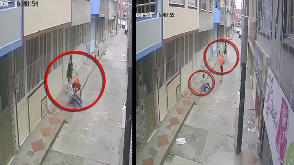 EN VIDEO: Así apuñalaron a un menor en medio de un robo en Usme Una cámara de seguridad registró el momento exacto en el que un menor de edad fue vilmente apuñalado por dos delincuentes que luego le robaron el celular.
