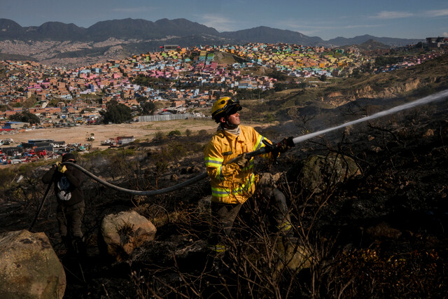 En el corazón de las llamas: combatiendo la emergencia Tras seis días combatiendo el incendio en el cerro El Cable, los bomberos se han ganado el calificativo de héroes. Así es un día de su ardua labor controlando las llamas en un pulmón de la capital.