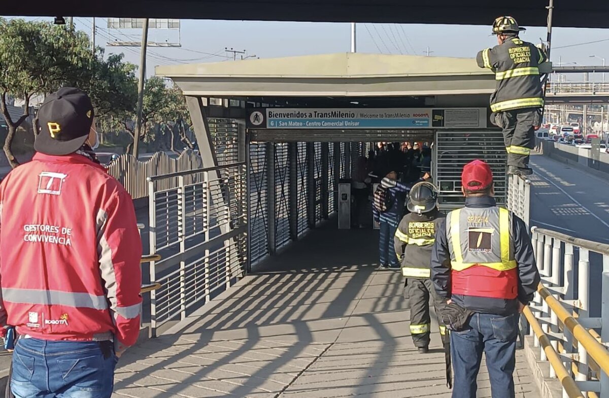 Rescatan cachorro que trepó al techo de una estación de TransMilenio: ahora busca hogar 1 Rescatan cachorro que trepó al techo de una estación de TransMilenio: ahora busca hogar Un cachorro sorprendió al equipo de TransMilenio de la estación de San Mateo, al ser encontrado en el techo de la estructura.