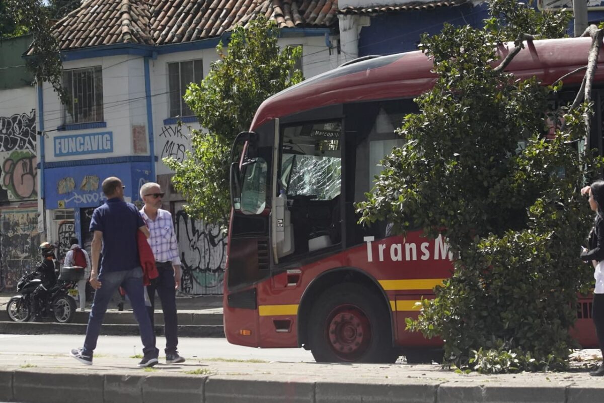 ¡Última hora! Estación de TransMilenio detiene funcionamiento por la caída de un árbol A esta hora se presentan afectaciones de movilidad sobre la Avenida Caracas debido a la caída de un árbol sobre un articulado de TransMilenio.