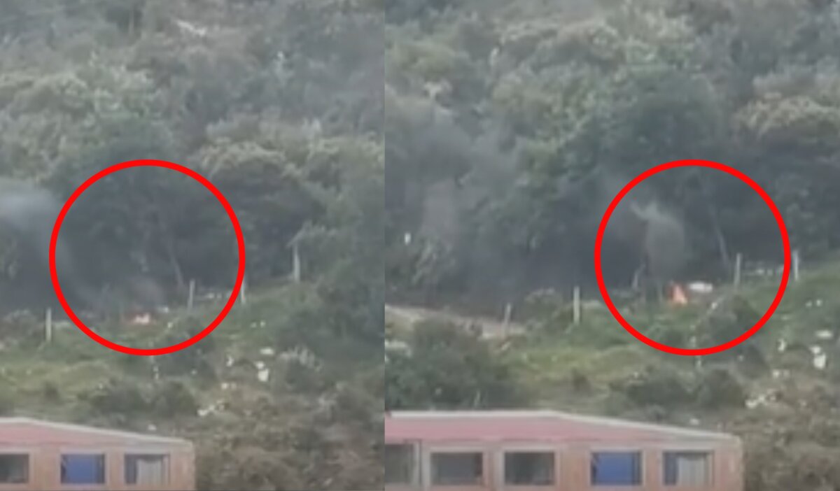 Pillan a un hombre prendiendo una fogata en los cerros orientales El hombre fue captado cuando se encontraba prendiendo una fogata en la parte baja de los cerros orientales.