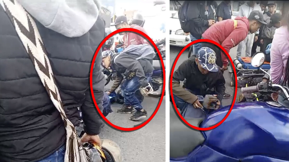 ¡Indignante! Pillo aprovecha accidente de tránsito para robar 5 ¡Indignante! Pillo aprovecha accidente de tránsito para robar Cuando la comunidad se encontraba auxiliando a la persona accidentada, un sujeto aprovechó para robar sus pertenencias. El hecho quedó registrado en video.