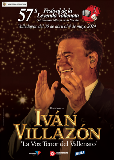 Iván Villazón recibirá un homenaje en el Festival Vallenato 1 Iván Villazón recibirá un homenaje en el Festival Vallenato A menos de dos meses de que comience el Festival de la Leyenda Vallenata, en el que Iván Villazón será el homenajeado, el artista no deja de trabajar.