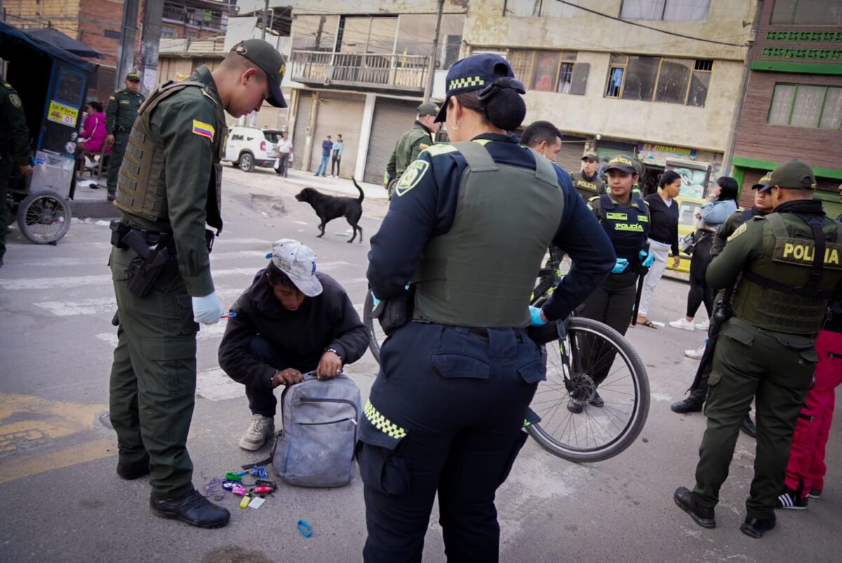 Gran operativo contra la delincuencia en Kennedy El operativo se realizó en los sectores de María Paz y Bellavista, en Kennedy.