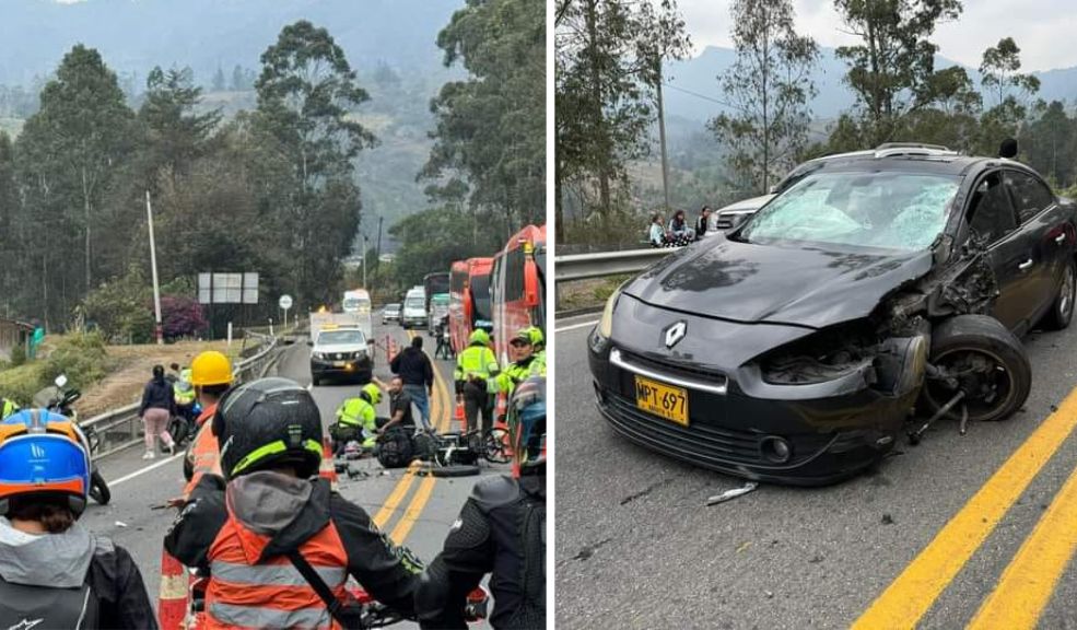 Aparatoso siniestro causó la muerte de un motociclista en la vía al Llano En la vía que conduce de Bogotá a Villavicencio se presentó un grave accidente de tránsito que cobró la vida de un motociclista. El incidente generó gran congestión vial.
