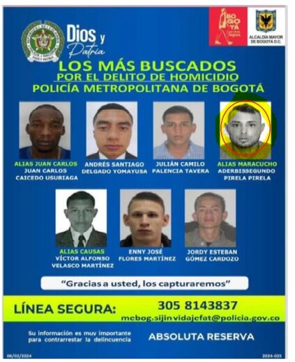 Así cayó alias 'Maracucho', segundo líder de 'Los Satanás' y uno de los más buscados en Bogotá 1 Así cayó alias 'Maracucho', segundo líder de 'Los Satanás' y uno de los más buscados en Bogotá En la tarde del 13 de marzo, las autoridades de Estados Unidos, en coordinación con Colombia, confirmaron la captura de Aderbis Segundo Pirela alias 'Maracucho', quien era uno de los más buscados en Bogotá y segundo al mando de 'Los Satanás'.