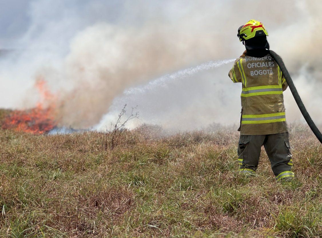 Bomberos atienden grave incendio forestal en Bosa 1 Bomberos atienden grave incendio forestal en Bosa En el transcurso de una semana, al menos 4 incendios se han presentado en el sur de la capital.