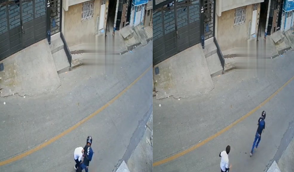 EN VIDEO: Infame atraco a menor de edad en San Cristóbal Un niño fue violentamente atacado por un delincuente en el sector de La Victoria.