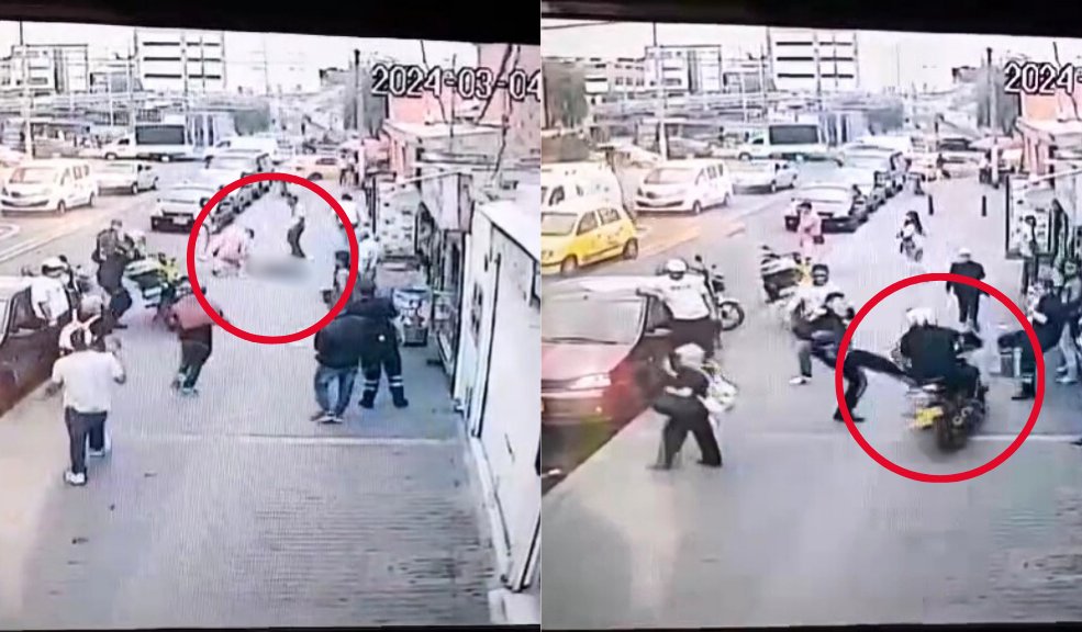 EN VIDEO: Motociclista arrolló a una abuelita tras subirse a un andén 5 EN VIDEO: Motociclista arrolló a una abuelita tras subirse a un andén Un sujeto que se movilizaba en motocicleta, se subió a un andén y atropelló a una adulta mayor que transitaba por la zona. El hecho, al parecer, se dio en un intento de hurto.