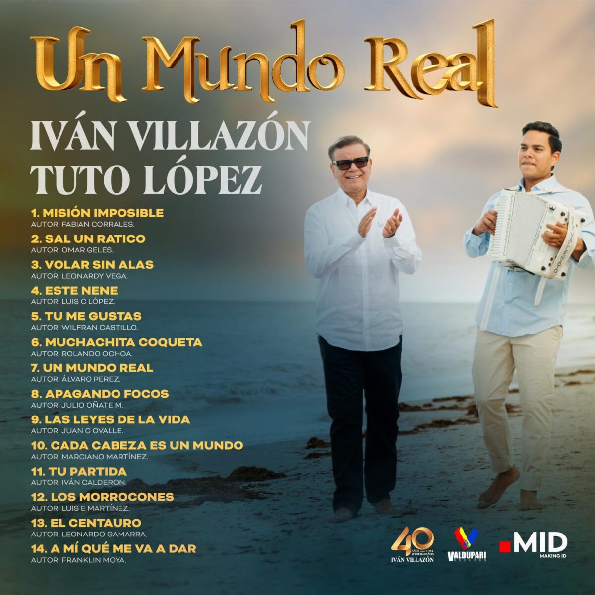 'Un mundo real': Iván Villazón celebra 40 años de carrera con una nueva canción 2 'Un mundo real': Iván Villazón celebra 40 años de carrera con una nueva canción Para conmemorar su legado musical, el próximo 14 de marzo lanzará su nuevo álbum, titulado 'Un mundo real'. Mientras llega la fecha de estreno, el juglar lanzó la canción homónima que le dio el nombre al disco.