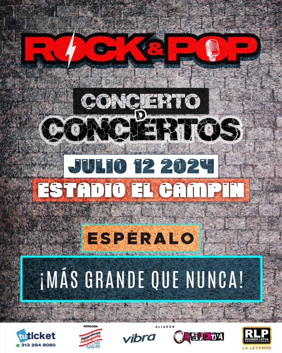 Vuelve el Concierto de Conciertos al Campín 1 Vuelve el Concierto de Conciertos al Campín El esperado 'Concierto de Conciertos: Rock y Pop' regresa este 12 de julio al estadio El Campín de Bogotá.