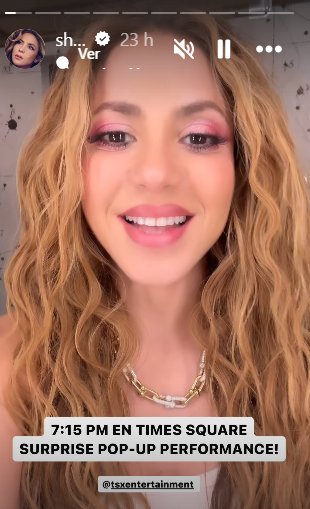 Así fue el concierto gratuito de Shakira en el Times Square de Nueva York 1 Así fue el concierto gratuito de Shakira en el Times Square de Nueva York Fueron casi 30 minutos en los que la barranquillera emocionó a sus seguidores en el Times Square de New York.
