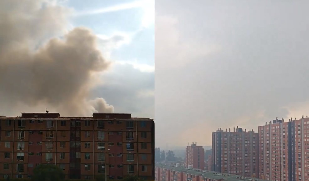 ¡Atención! Se presenta fuerte incendio en el sur de Bogotá 8 ¡Atención! Se presenta fuerte incendio en el sur de Bogotá A esta hora una gran nube de humo cubre parte del ser de Bogotá por un fuerte incendio que se presenta en la localidad de Bosa.