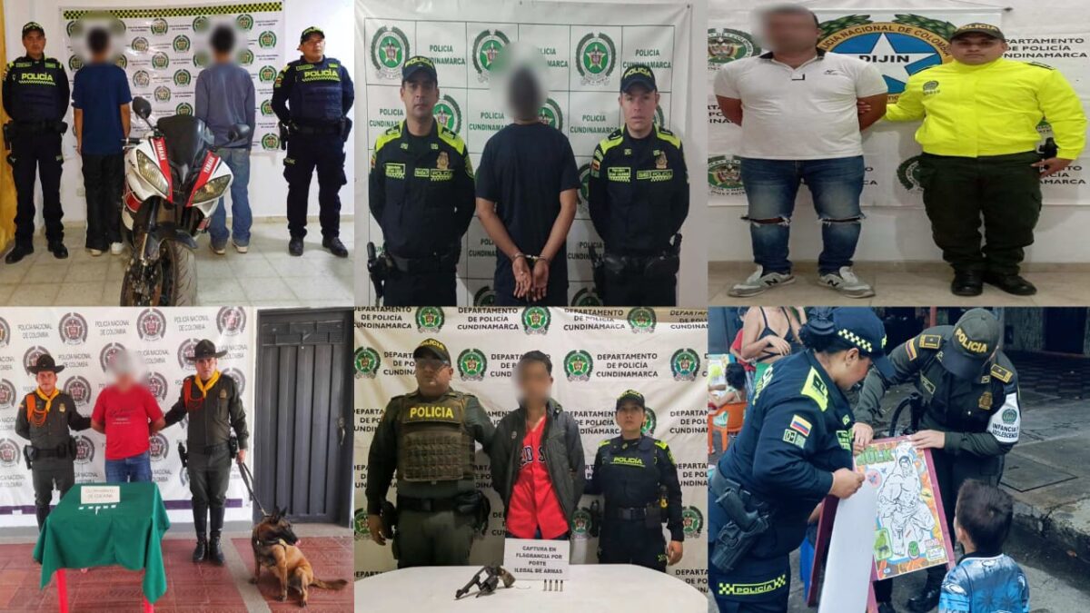 35 personas fueron capturadas por las autoridades este fin de semana en Cundinamarca 1 35 personas fueron capturadas por las autoridades este fin de semana en Cundinamarca La Policía Nacional, a través de sus diversos grupos y unidades especializadas, logró la captura de 35 personas por diferentes delitos en el departamento de Cundinamarca.