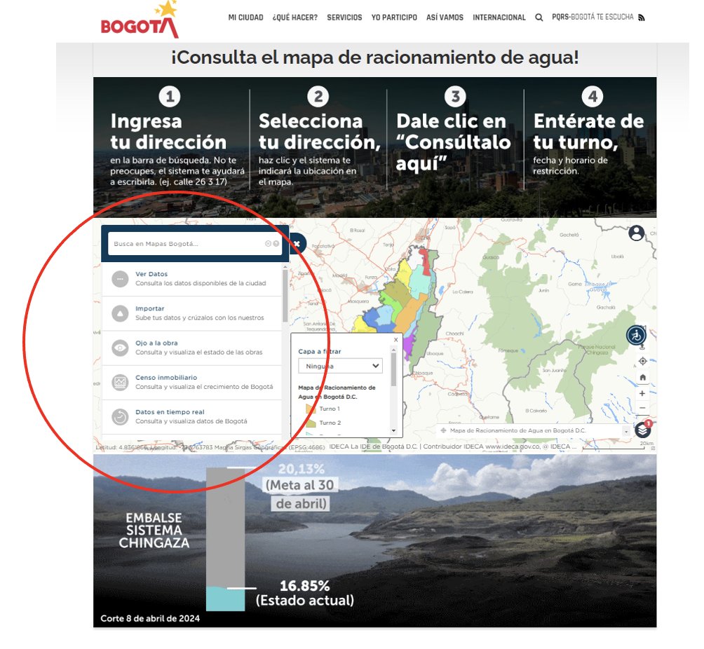 Así puede consultar cuándo le toca el racionamiento de agua 1 Así puede consultar cuándo le toca el racionamiento de agua Le contamos qué canales debe consultar para saber cuándo le quitan el servicio de agua.